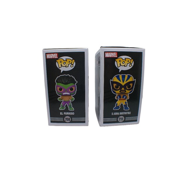 FUNKO POP! Marvel Lucha Libre Hulk & Wolverine  #708 #711 Lot of 2 - Picture 3 of 3